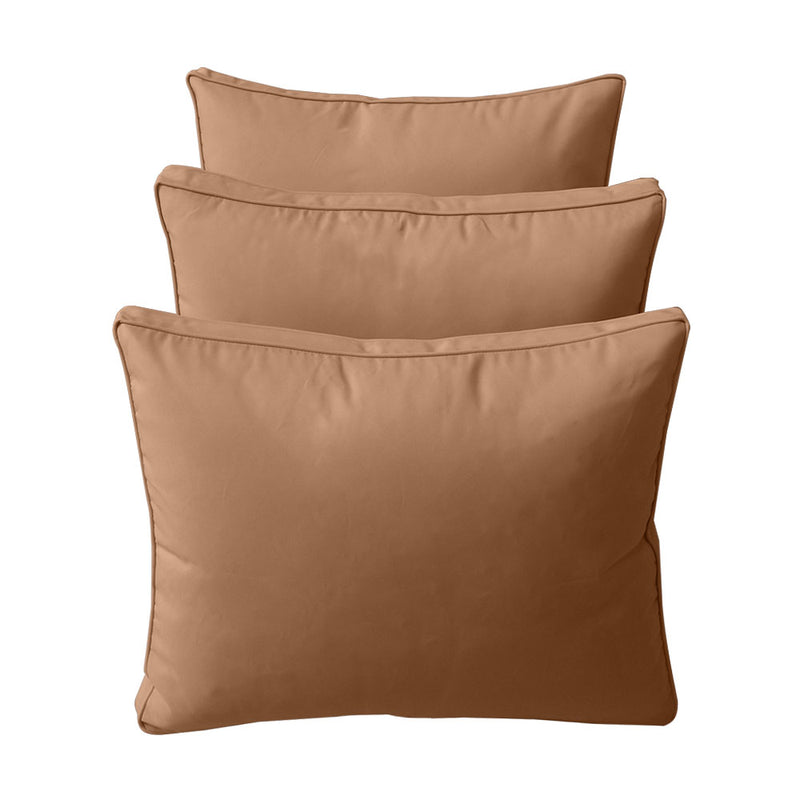Model-3 TWIN SIZE Bolster & Back Pillow Cushion Outdoor SLIP COVER ONLY