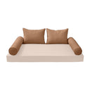 Model-4 CRIB SIZE Bolster & Back Pillow Cushion Outdoor SLIP COVER ONLY