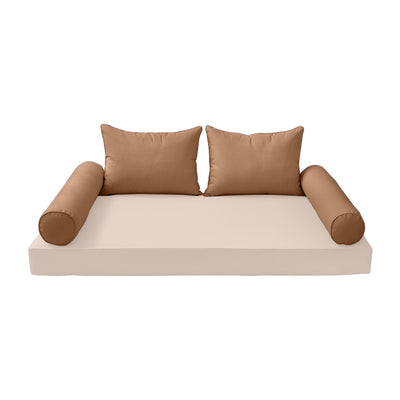 Model-4 FULL SIZE Bolster & Back Pillow Cushion Outdoor SLIP COVER ONLY