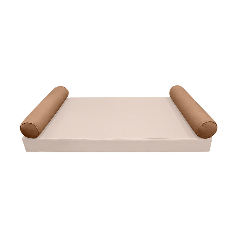 Model-5 QUEEN SIZE Bolster & Back Pillow Cushion Outdoor SLIP COVER ONLY
