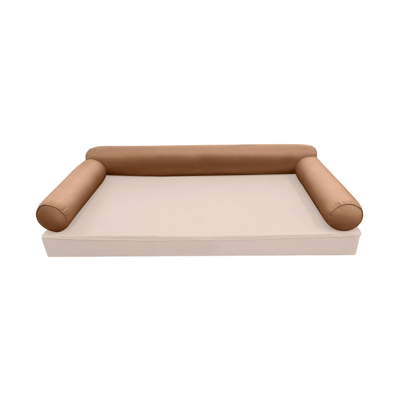 Model-6 TWIN SIZE Bolster & Back Pillow Cushion Outdoor SLIP COVER ONLY