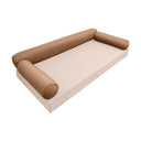 Model-6 TWIN-XL SIZE Bolster & Back Pillow Cushion Outdoor SLIP COVER ONLY