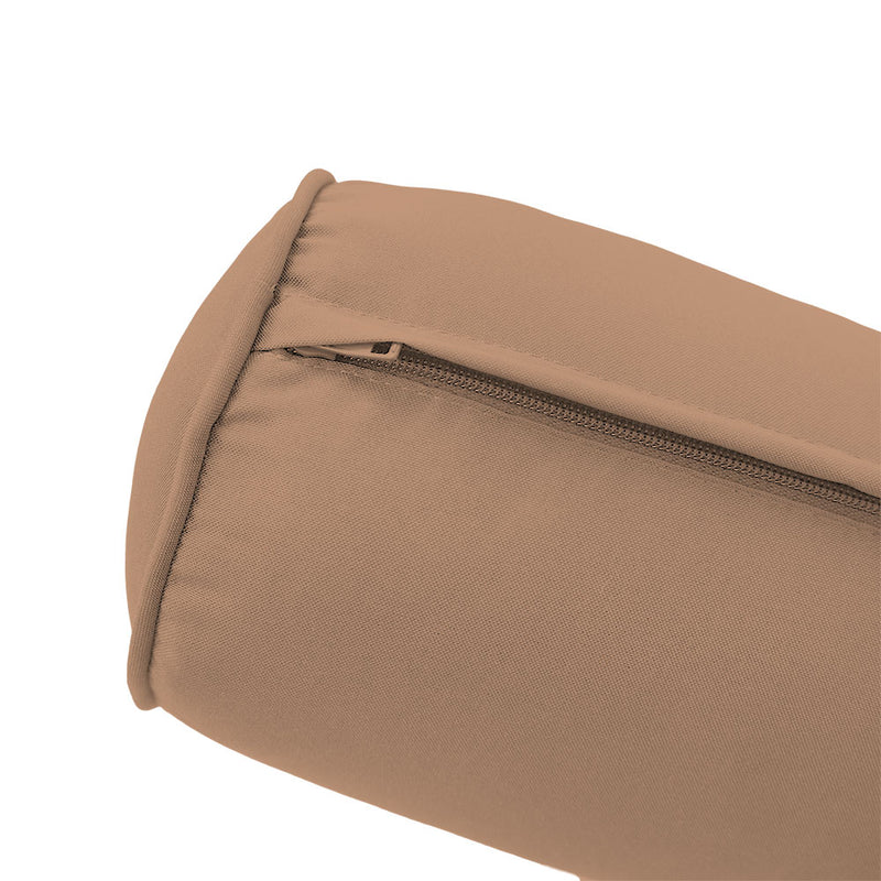 Model-6 TWIN SIZE Bolster & Back Pillow Cushion Outdoor SLIP COVER ONLY