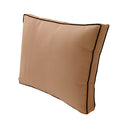 Large Size Outdoor Deep Seat Back Rest Bolster Cushion Insert and Slip Cover Set