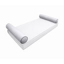 Model-5 TWIN SIZE Bolster & Back Pillow Cushion Outdoor SLIP COVER ONLY