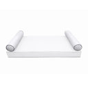 Model-5 CRIB SIZE Bolster & Back Pillow Cushion Outdoor SLIP COVER ONLY