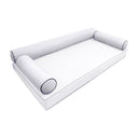 Model-6 CRIB SIZE Bolster & Back Pillow Cushion Outdoor SLIP COVER ONLY