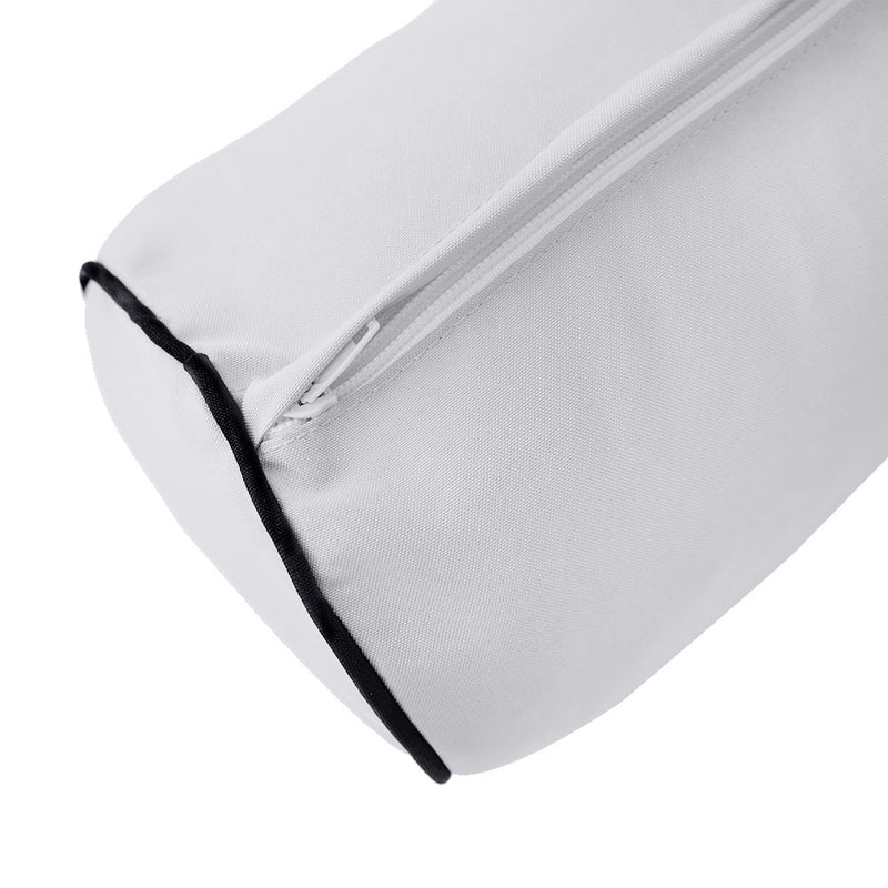 Model-6 TWIN SIZE Bolster & Back Pillow Cushion Outdoor SLIP COVER ONLY