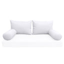 Model-2 TWIN SIZE Bolster & Back Pillow Cushion Outdoor SLIP COVER ONLY