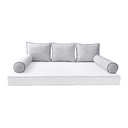 Model-3 TWIN SIZE Bolster & Back Pillow Cushion Outdoor SLIP COVER ONLY