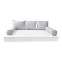 Model-3 QUEEN SIZE Bolster & Back Pillow Cushion Outdoor SLIP COVER ONLY