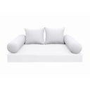 Model-4 TWIN SIZE Bolster & Back Pillow Cushion Outdoor SLIP COVER ONLY