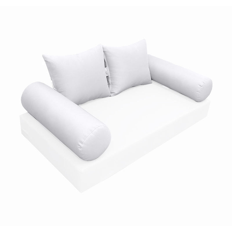 Model-4 FULL SIZE Bolster & Back Pillow Cushion Outdoor SLIP COVER ONLY