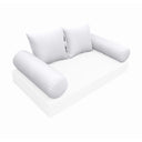 Model-4 TWIN SIZE Bolster & Back Pillow Cushion Outdoor SLIP COVER ONLY