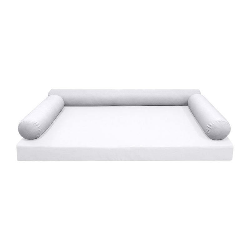 Model-6 TWIN SIZE Bolster & Back Pillow Cushion Outdoor SLIP COVER ONLY