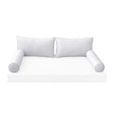 Model-2 CRIB SIZE Bolster & Back Pillow Cushion Outdoor SLIP COVER ONLY