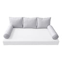 Model-3 QUEEN SIZE Bolster & Back Pillow Cushion Outdoor SLIP COVER ONLY