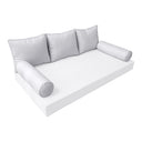 Model-3 QUEEN SIZE Bolster & Back Pillow Cushion Outdoor SLIP COVER ONLY