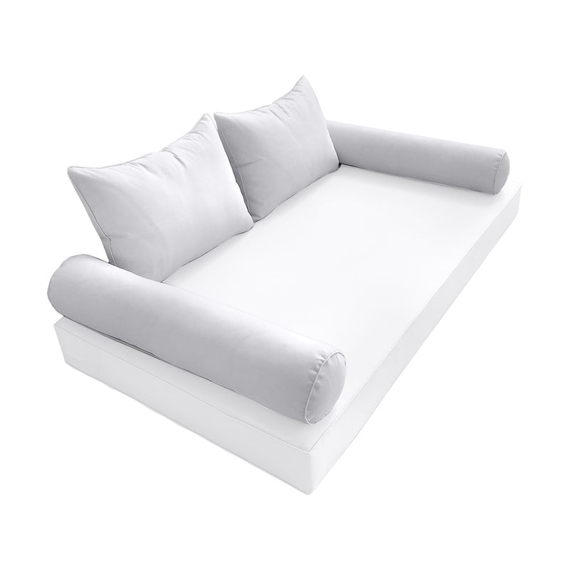 Model-4 FULL SIZE Bolster & Back Pillow Cushion Outdoor SLIP COVER ONLY