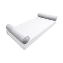 Model-5 CRIB SIZE Bolster & Back Pillow Cushion Outdoor SLIP COVER ONLY