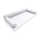 Model-6 QUEEN SIZE Bolster & Back Pillow Cushion Outdoor SLIP COVER ONLY