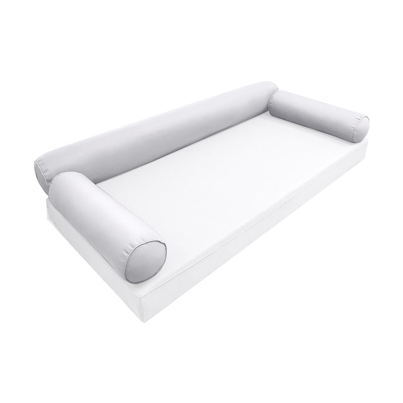 Model-6 TWIN SIZE Bolster & Back Pillow Cushion Outdoor SLIP COVER ONLY