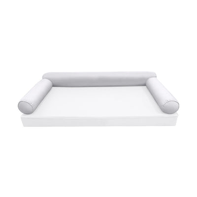 Model-6 TWIN SIZE Bolster & Back Pillow Cushion Outdoor SLIP COVER ONLY