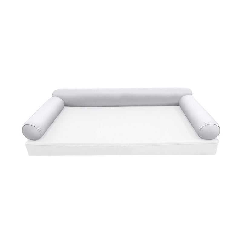 Model-6 TWIN SIZE Bolster & Back Pillow Cushion Outdoor SLIP COVER ONLY