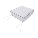 Medium Size Outdoor Deep Seat Back Rest Bolster SLIP COVERS ONLY