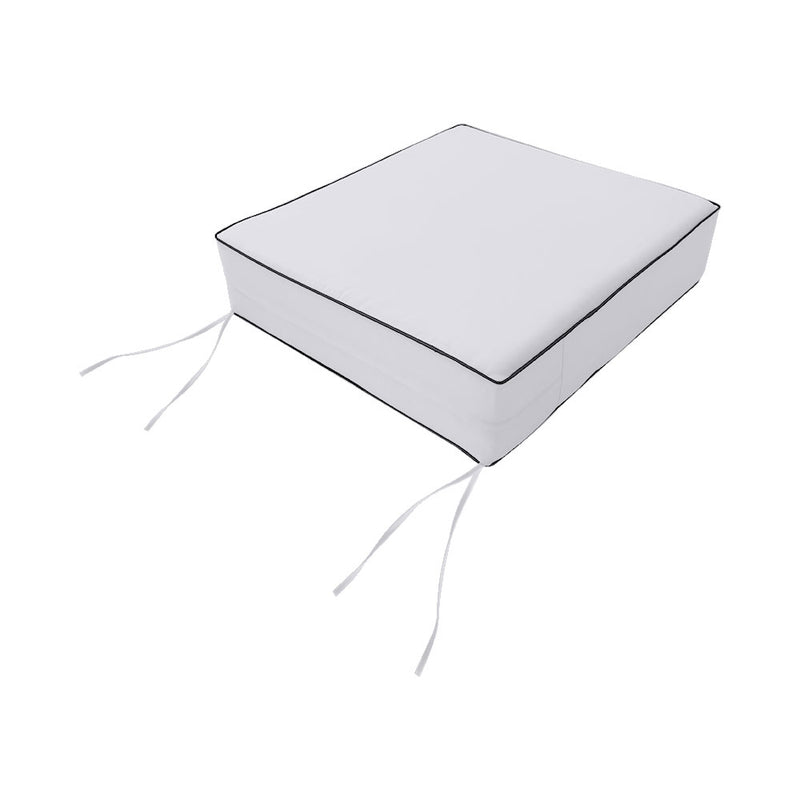 Large Size Outdoor Deep Seat Back Rest Bolster SLIP COVERS ONLY
