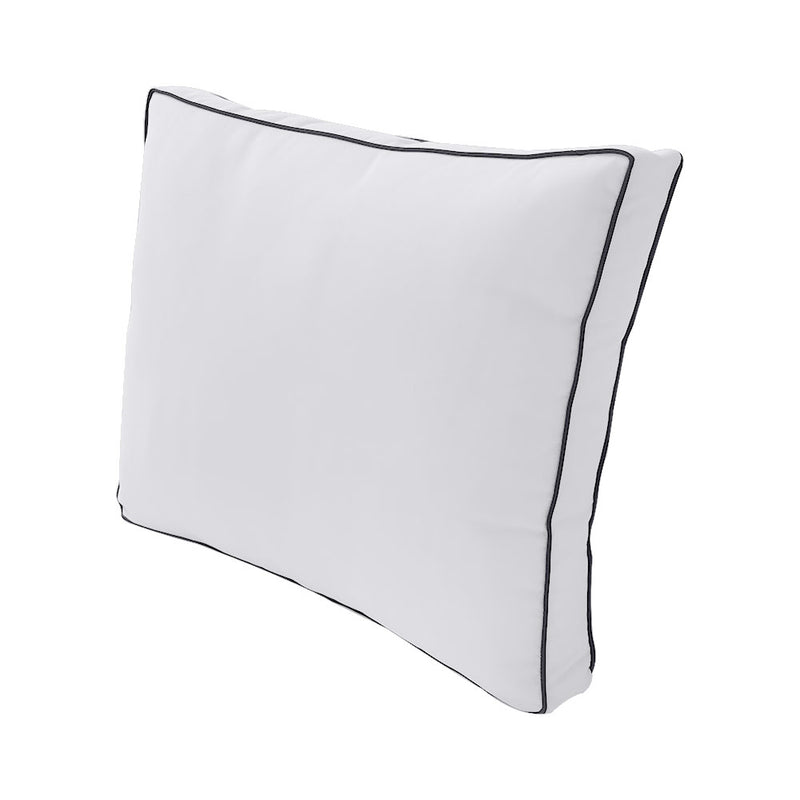 Large Size Outdoor Deep Seat Back Rest Bolster Cushion Insert and Slip Cover Set
