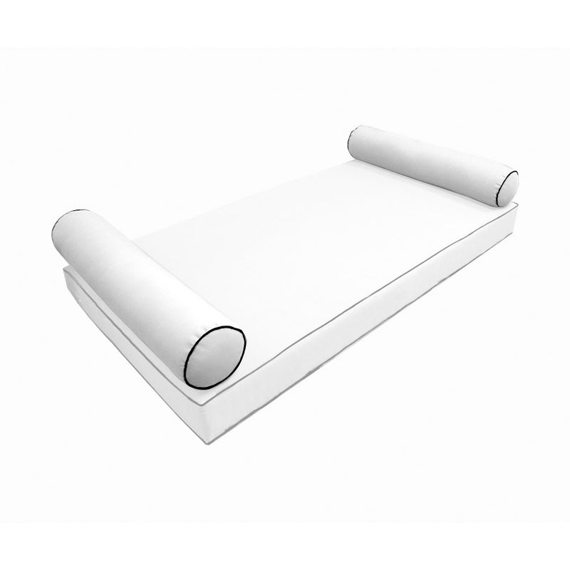 Model-5 FULL SIZE Bolster & Back Pillow Cushion Outdoor SLIP COVER ONLY