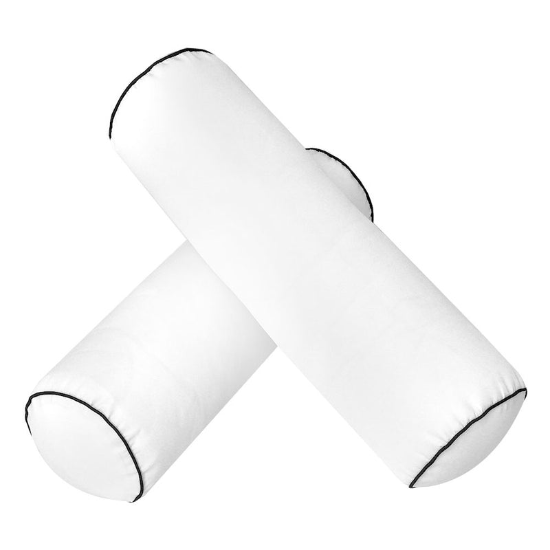 Model-6 TWIN SIZE Bolster & Back Pillow Cushion Outdoor SLIP COVER ONLY