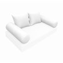 Model-4 CRIB SIZE Bolster & Back Pillow Cushion Outdoor SLIP COVER ONLY