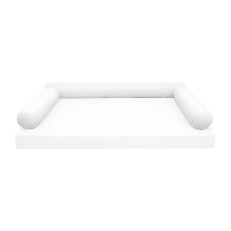 Model-6 TWIN SIZE Bolster & Back Pillow Cushion Outdoor SLIP COVER ONLY