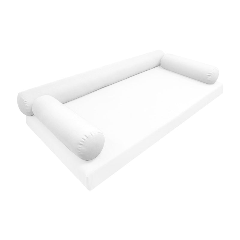 Model-6 TWIN SIZE Bolster & Back Pillow Cushion Outdoor SLIP COVER ONLY