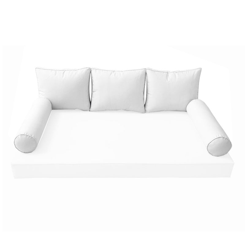 Model-3 TWIN SIZE Bolster & Back Pillow Cushion Outdoor SLIP COVER ONLY