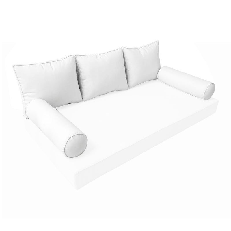 Model-3 TWIN SIZE Bolster & Back Pillow Cushion Outdoor SLIP COVER ONLY