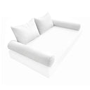 Model-4 CRIB SIZE Bolster & Back Pillow Cushion Outdoor SLIP COVER ONLY