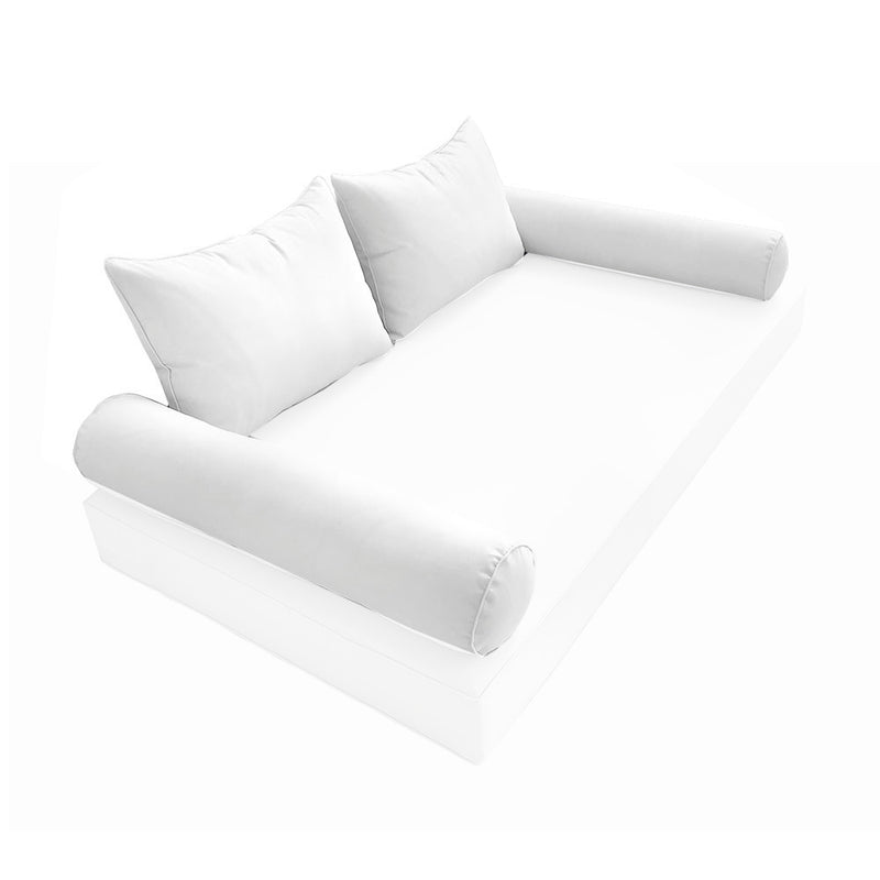 Model-4 FULL SIZE Bolster & Back Pillow Cushion Outdoor SLIP COVER ONLY