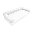 Model-6 QUEEN SIZE Bolster & Back Pillow Cushion Outdoor SLIP COVER ONLY