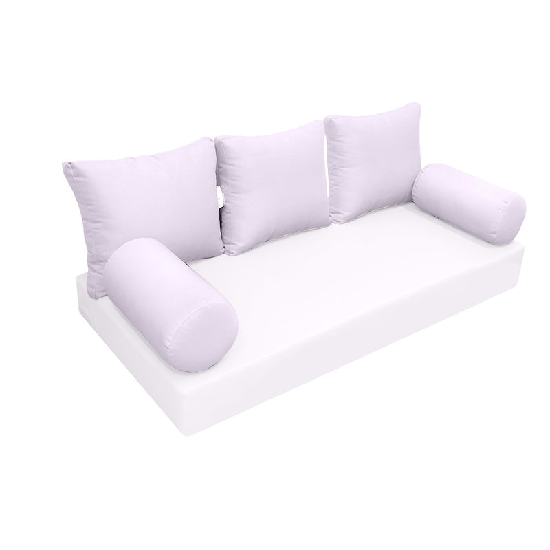 Model-3 TWIN SIZE Bolster & Back Pillow Cushion Outdoor SLIP COVER ONLY