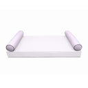 Model-5 TWIN SIZE Bolster & Back Pillow Cushion Outdoor SLIP COVER ONLY