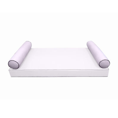 Model-5 QUEEN SIZE Bolster & Back Pillow Cushion Outdoor SLIP COVER ONLY
