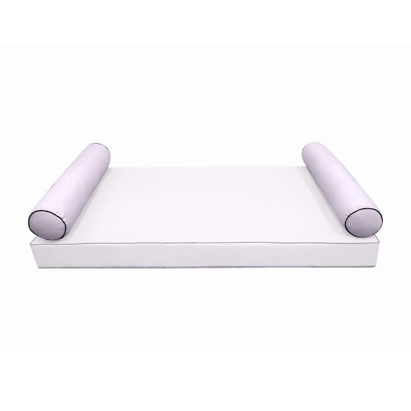 Model-5 QUEEN SIZE Bolster & Back Pillow Cushion Outdoor SLIP COVER ONLY