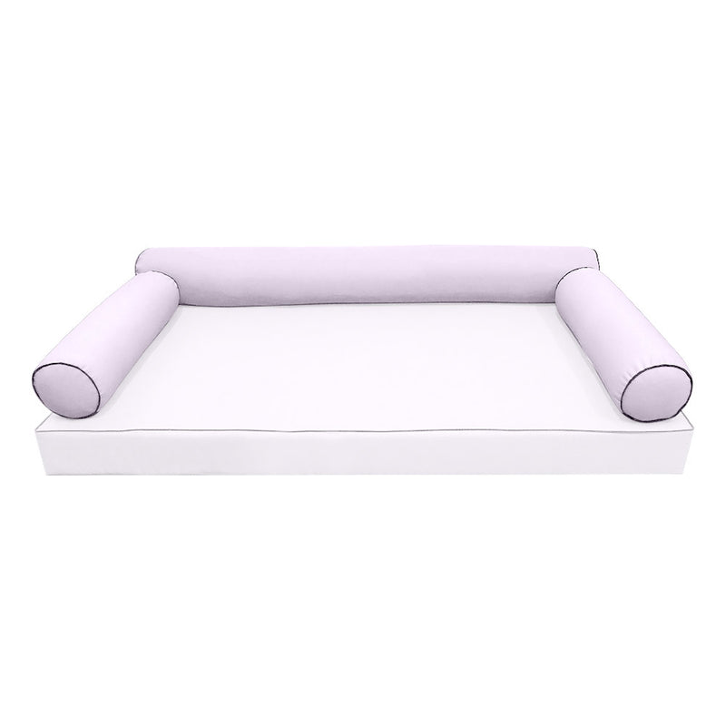 Model-6 TWIN SIZE Bolster & Back Pillow Cushion Outdoor SLIP COVER ONLY