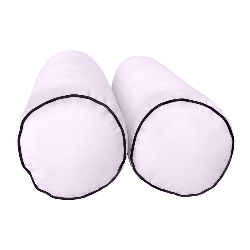 Model-6 TWIN SIZE Bolster & Back Pillow Cushion Outdoor SLIP COVER ONLY