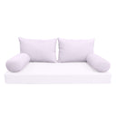 Model-2 TWIN SIZE Bolster & Back Pillow Cushion Outdoor SLIP COVER ONLY