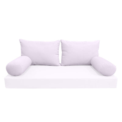 Model-2 QUEEN SIZE Bolster & Back Pillow Cushion Outdoor SLIP COVER ONLY