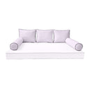 Model-3 QUEEN SIZE Bolster & Back Pillow Cushion Outdoor SLIP COVER ONLY